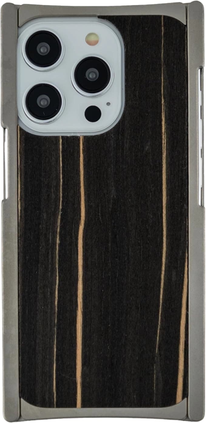 EXOvault Titanium Finish Case Compatible with iPhone