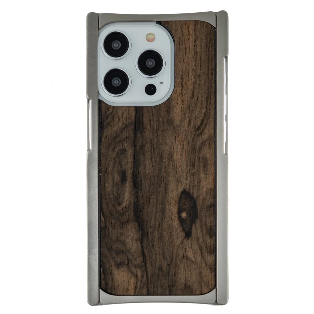 EXOvault Titanium Finish Case Compatible with iPhone 15 Pro