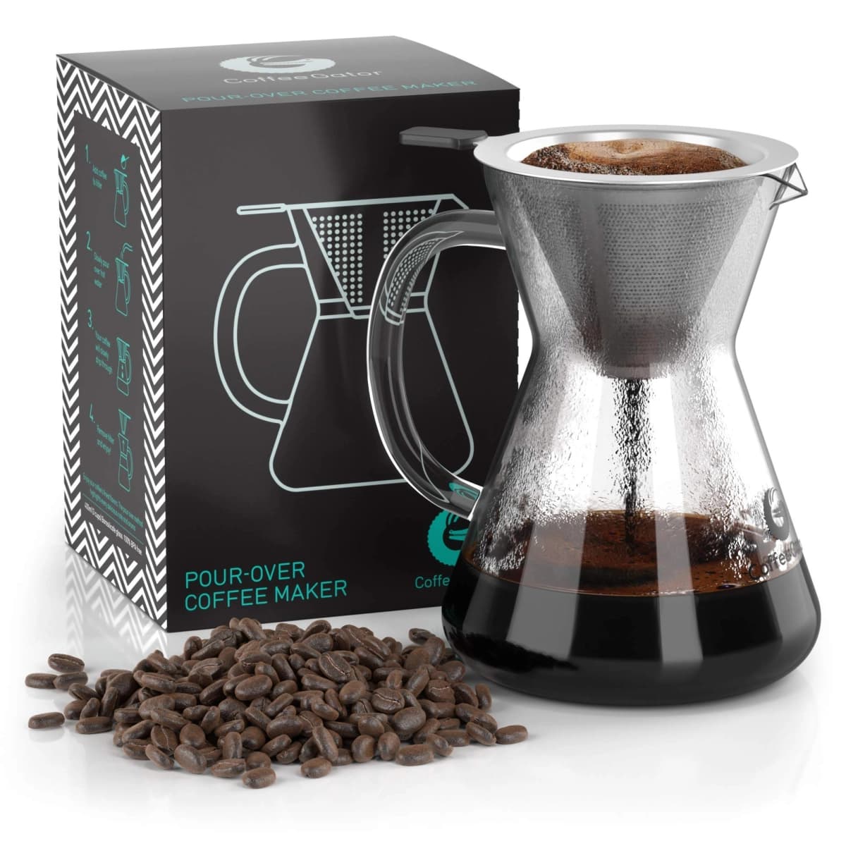 Coffee Gator Pour Over Coffee Maker - 14oz